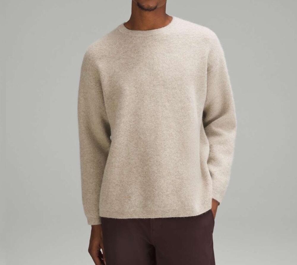 Lululemon Oatmeal Merino Alpaca Wool Blend Neutral Sweater XL